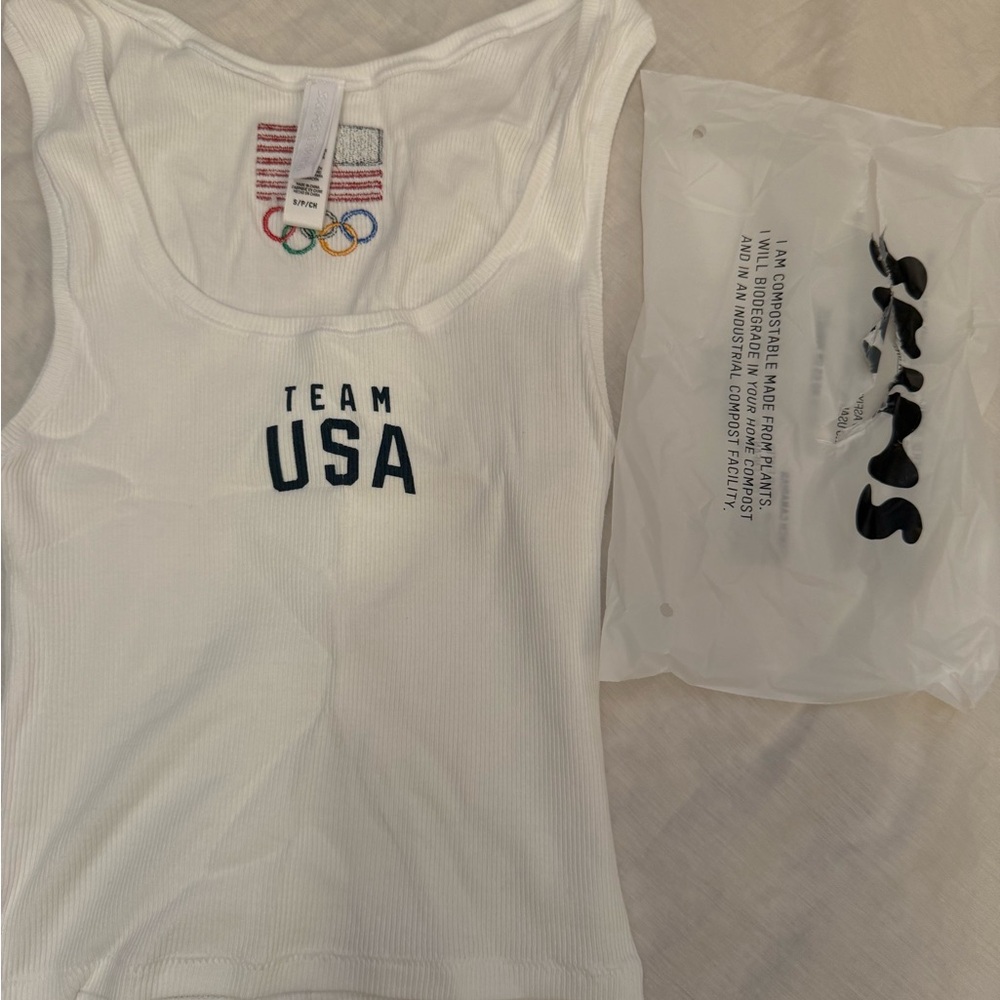 Skims Team USA Cotton Rib Tank